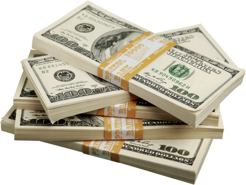 Wads of Money - Isolated